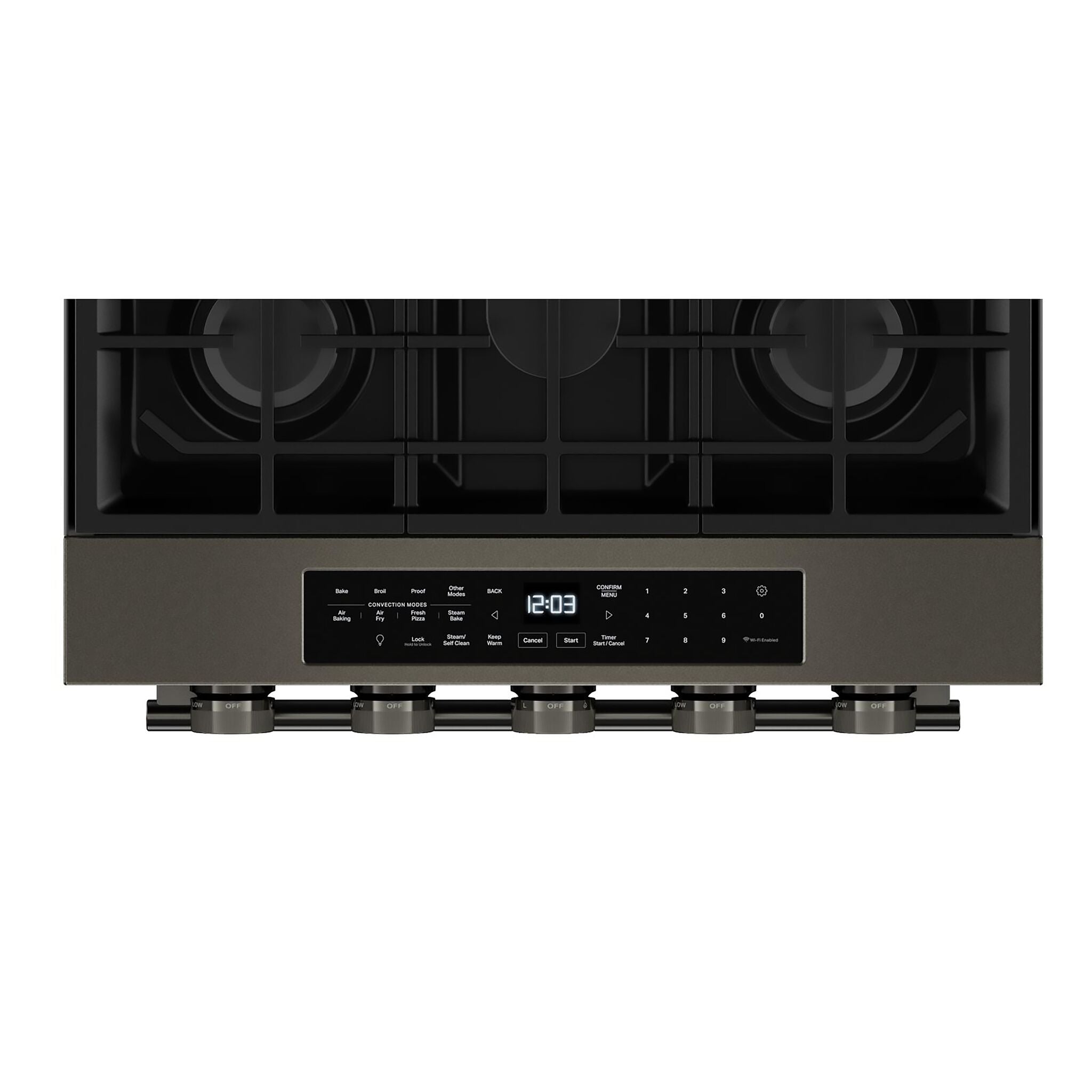 KitchenAid Black Ore Slide-In Gas Convection Range (5 cu.ft) - KSGS530SBE