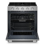 KitchenAid Fingerprint Resistant Stainless Steel Slide-In Gas Convection Range (5 cu.ft.) - KSGS530SPS