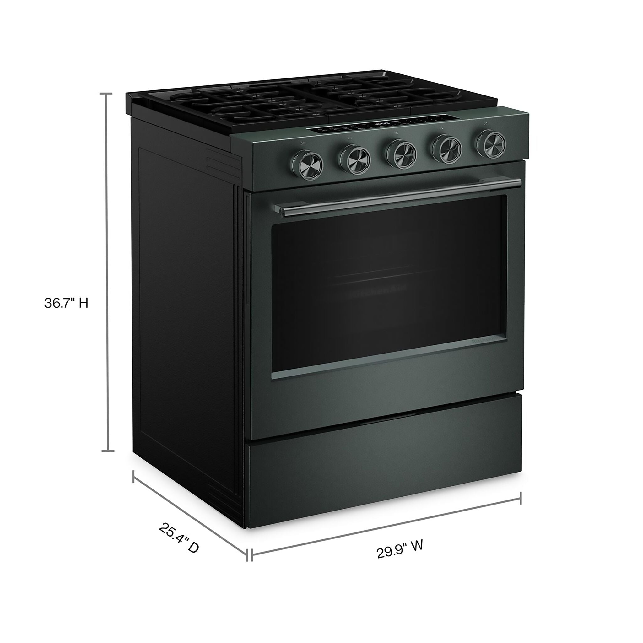 KitchenAid Juniper Slide-In Gas Convection Range (5.0 cu.ft.) - KSGS530SJP