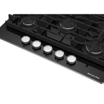 KitchenAid Black 30" Gas Cooktop - KCGG530PBL
