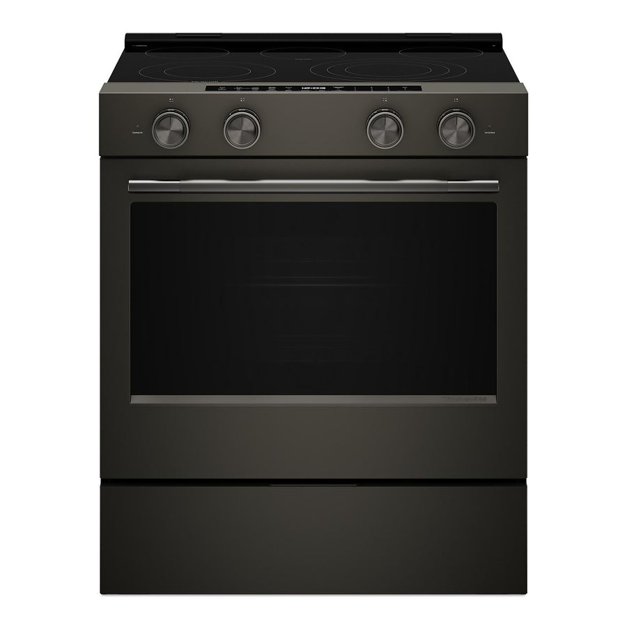 KitchenAid Black Ore Slide-In Electric Convection Range (5.3 cu.ft.) - YKSES530SBE