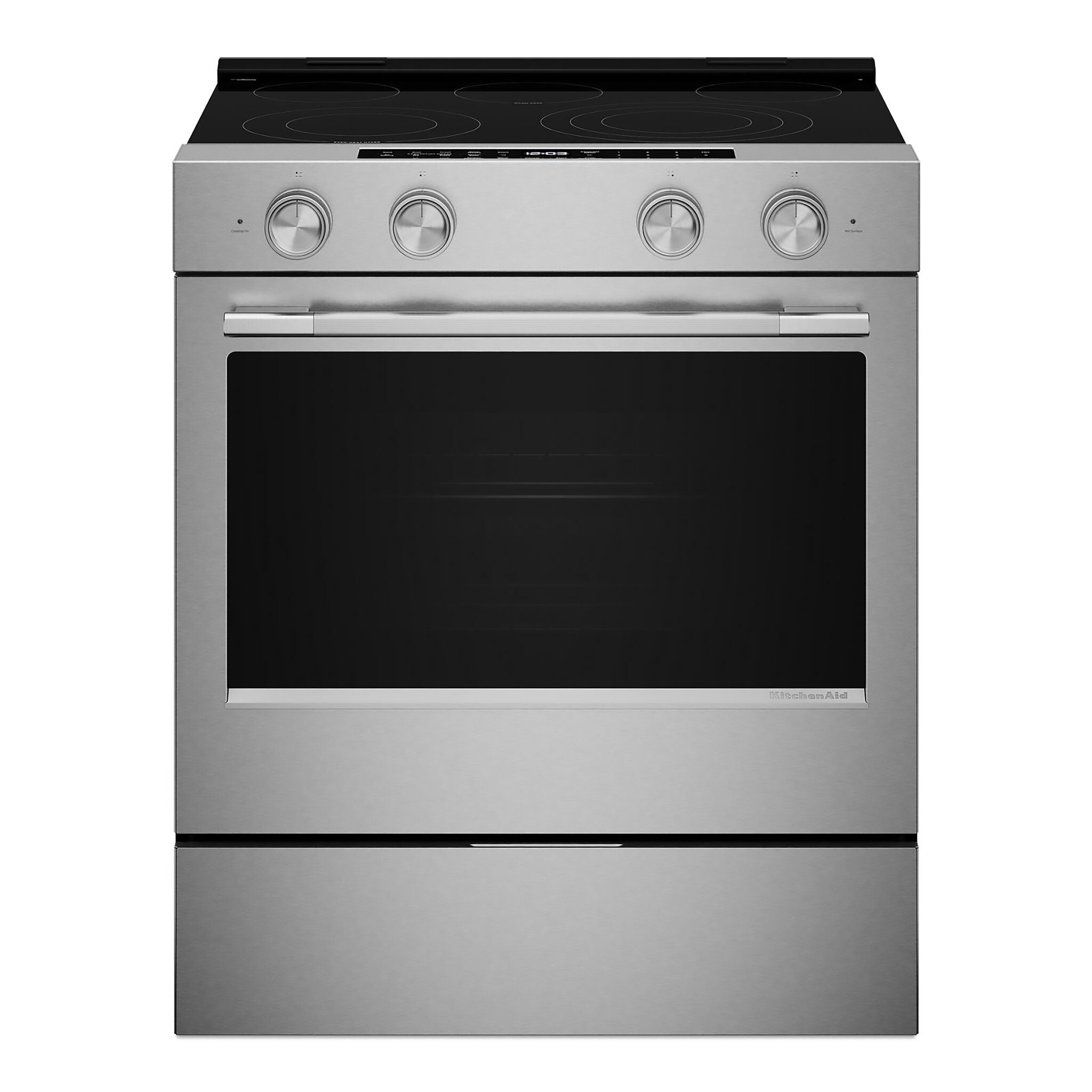 KitchenAid Fingerprint Resistant Stainless Steel Slide-In Electric Convection Range (5.3 cu.ft.) - YKSES530SPS