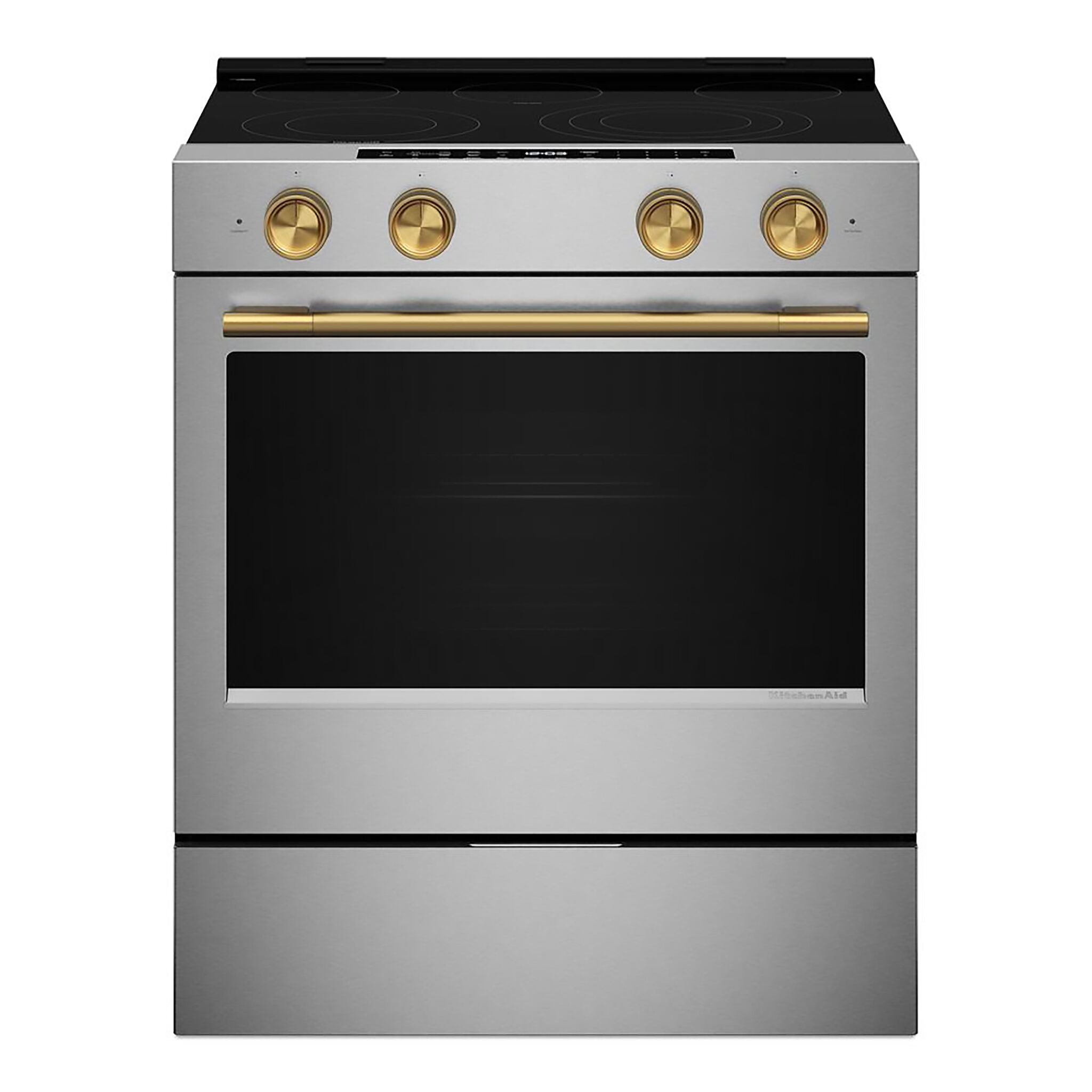 KitchenAid Fingerprint Resistant Stainless Steel Slide-In Electric Convection Range (5.3 cu.ft.) - YKSES530SPS