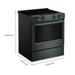 KitchenAid Juniper Slide-In Electric Convection Range (5.3 cu.ct.) - YKSES530SJP