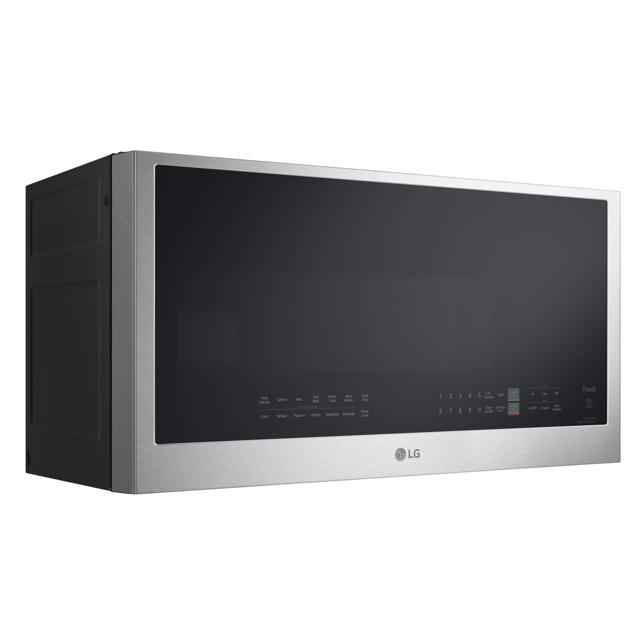 LG Smudge Resistant Stainless Steel Smart Wi-Fi Enabled Over-the-Range Microwave with EasyClean® (2.0 cu. ft.) - MVEL2033F