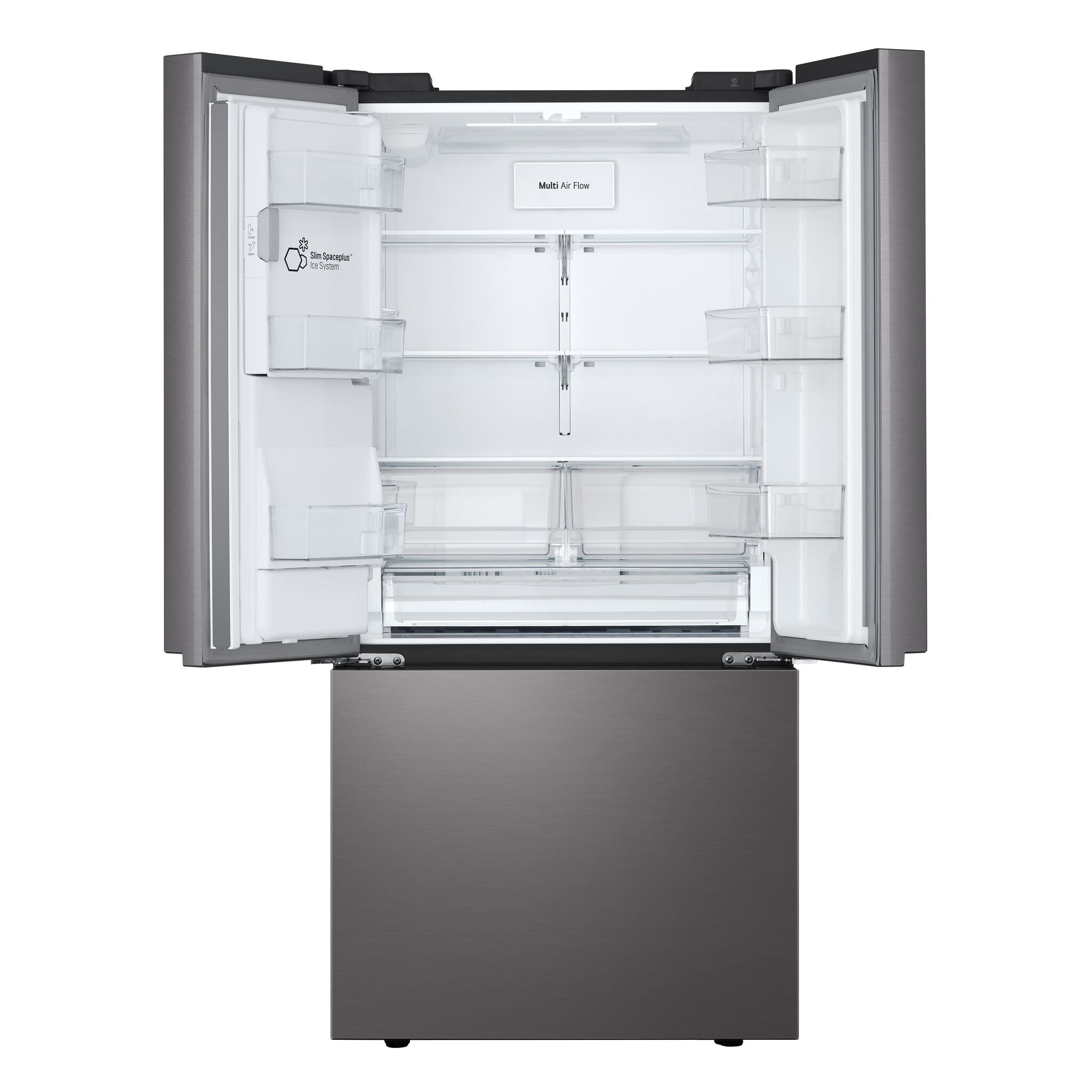 LG 33" 24.5 Cu. Ft. Smudge Resistant Black Stainless Steel French Door Refrigerator with ThinQ® Technology - LF25S6330D