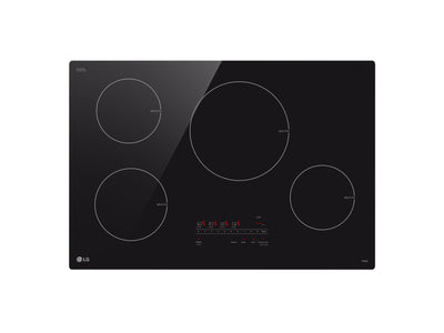 LG Surface de cuisson intelligente à induction avec élément UltraHeatMC de 4,3kW 30 po noir CBIH3013BE