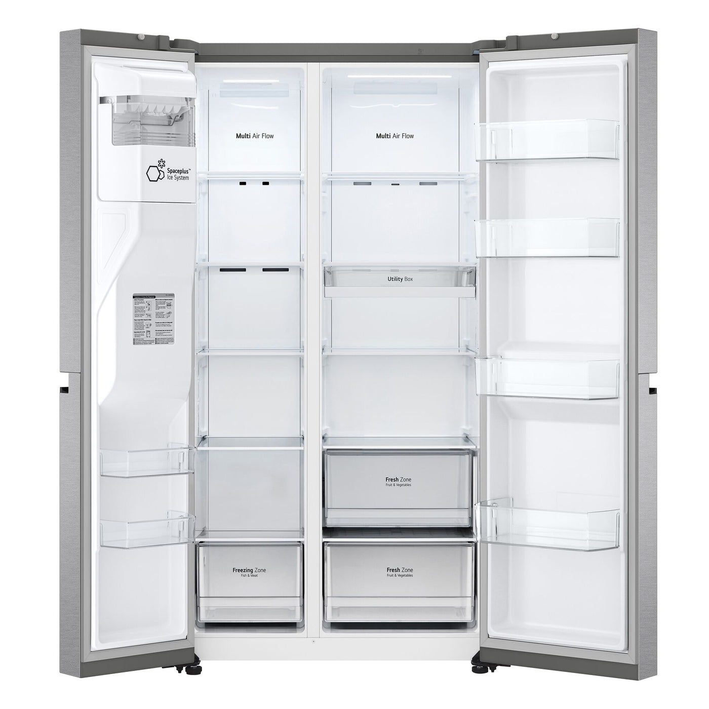 LG Platinum Silver Side by Side Refrigerator with Smooth Touch Dispenser (29 Cu.Ft) - LS29S3230V