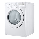 LG White Front Load Dryer with Ultra Large Capacity (7.4 Cu.Ft) - DLE3400W