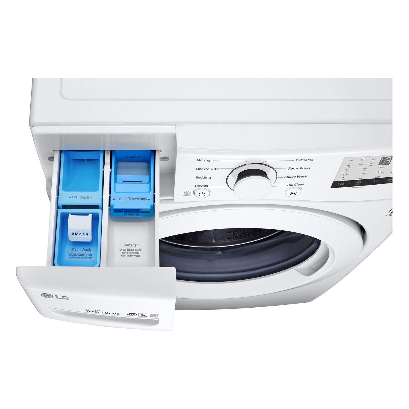 LG White Front Load Washer with 6Motion™ Technology (5.2 Cu.Ft) - WM3400CW