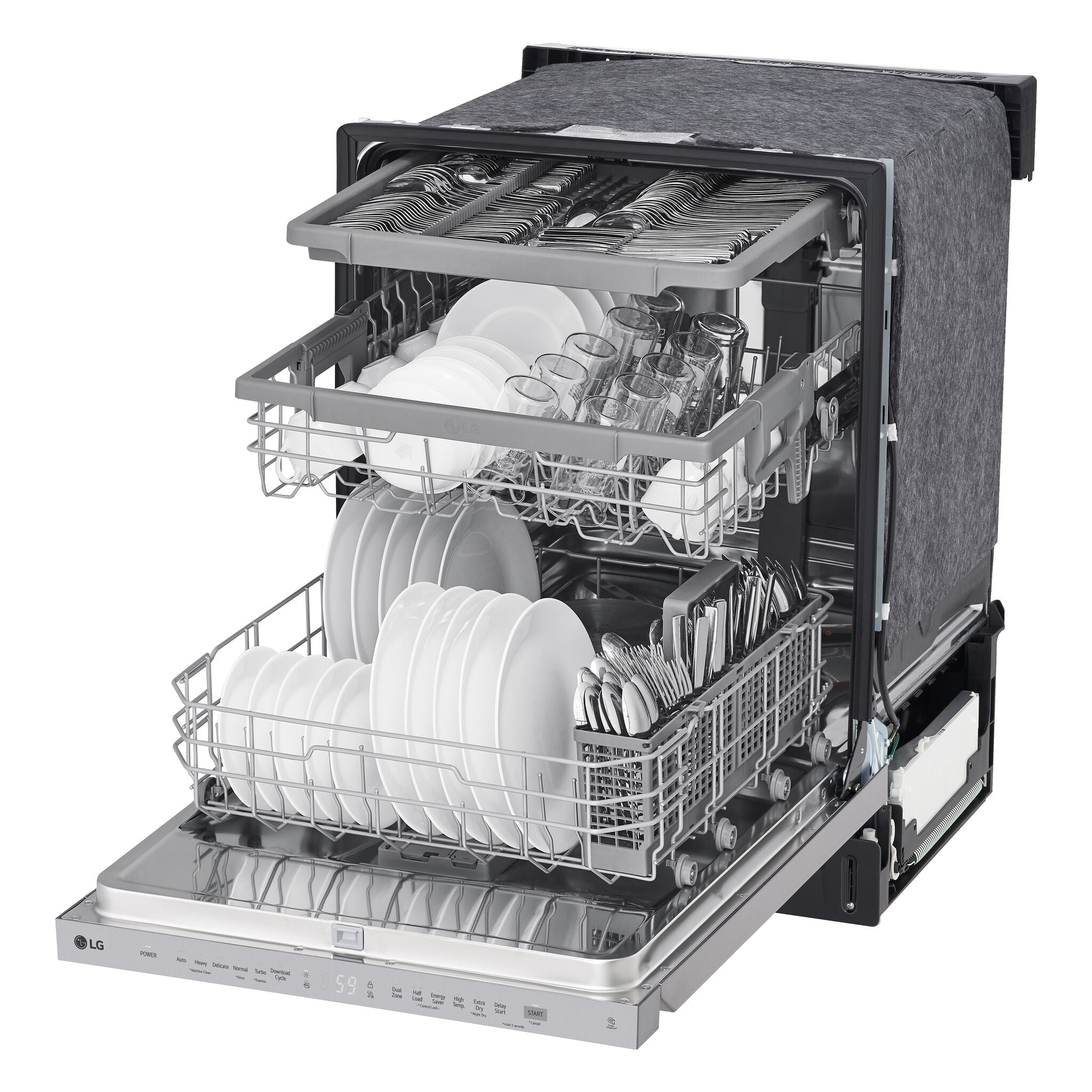 LG Smudge Resistant Stainless Steel Dishwasher with QuadWash™ - LDPN454HT