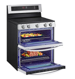 LG Stainless Steel Electric Double Oven Freestanding Range with ProBake Convection® and Air Fry (7.3 Cu.Ft) - LDEL7324SE
