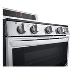 LG Stainless Steel Electric Double Oven Freestanding Range with ProBake Convection® and Air Fry (7.3 Cu.Ft) - LDEL7324SE