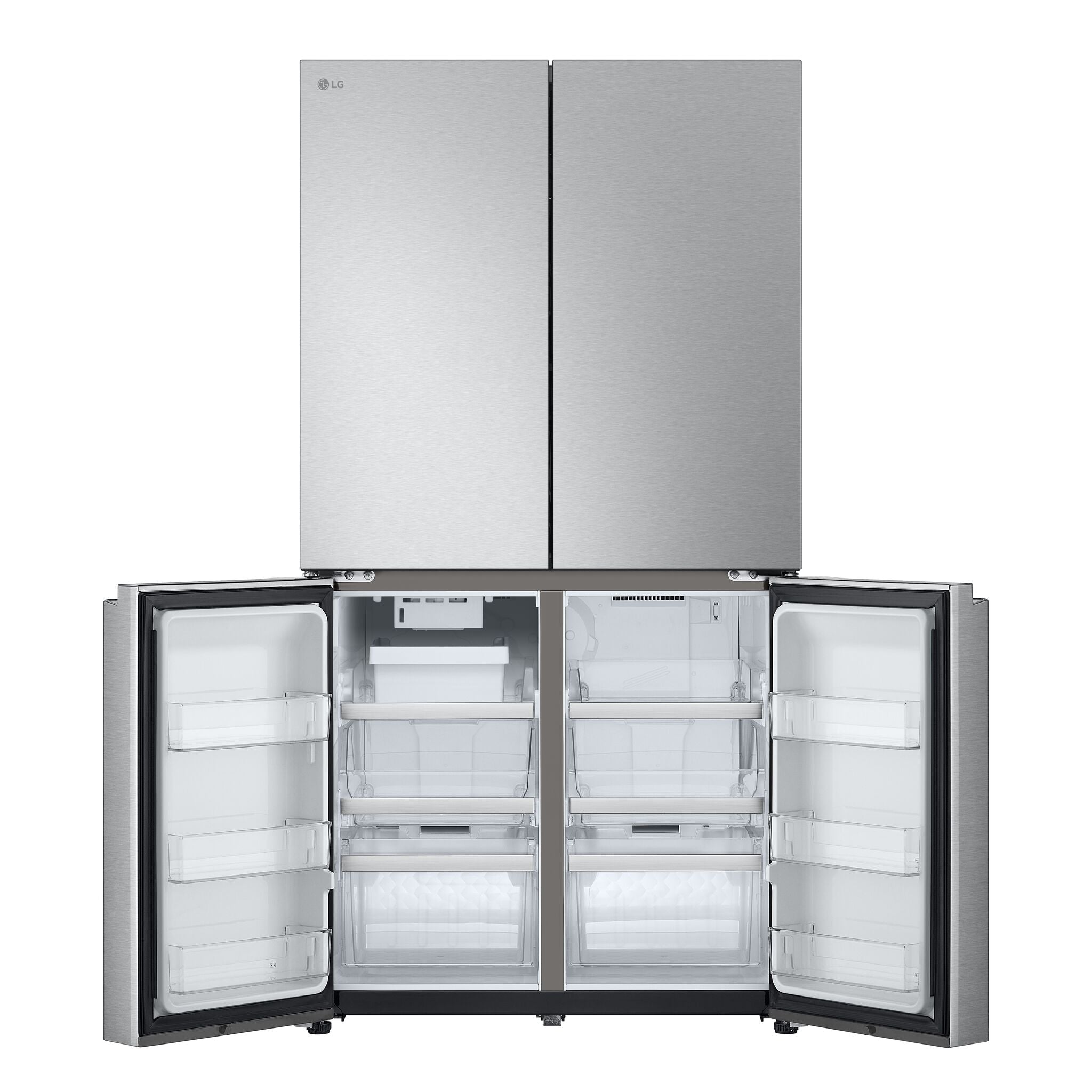 LG 36" 24 Cu. Ft. Smudge Resistant Stainless Steel Counter-Depth 4-Door French Door Refrigerator with Ice Maker - LF24C8200S