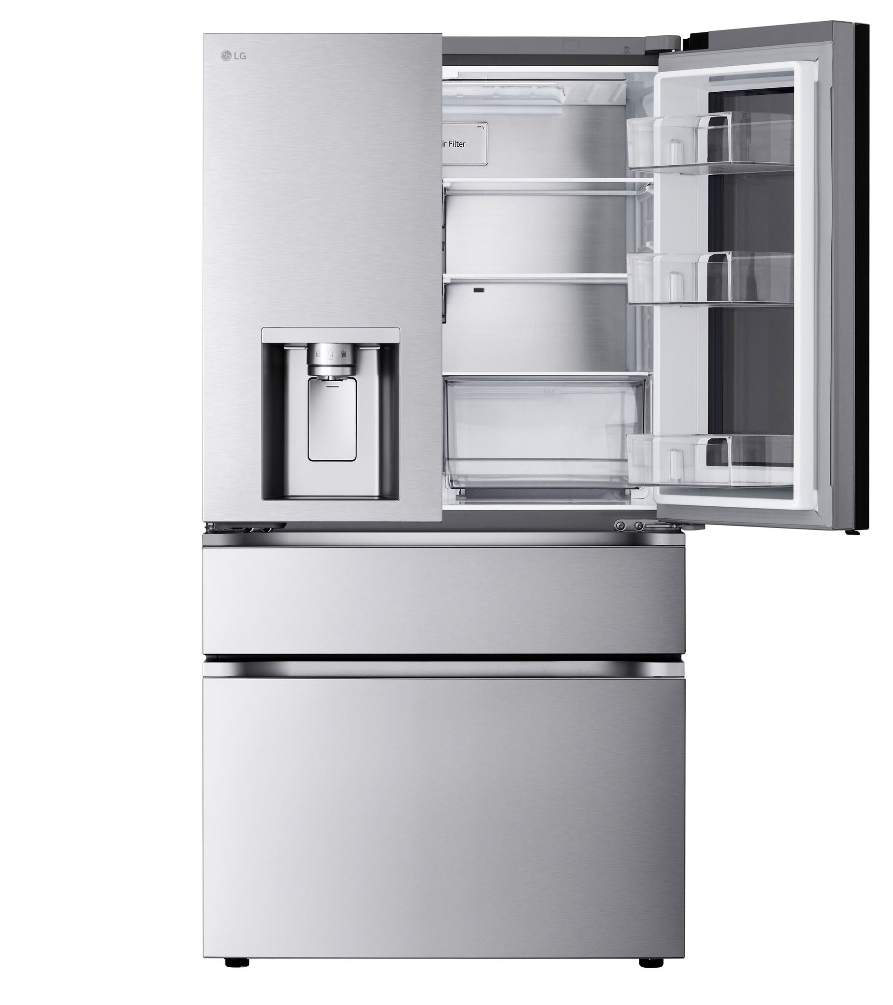 LG 35.75" 29 Cu. Ft. Smudge Resistant Stainless Steel Smart MAX 4-Door French Door Refrigerator with MyColor - LF29S8365S
