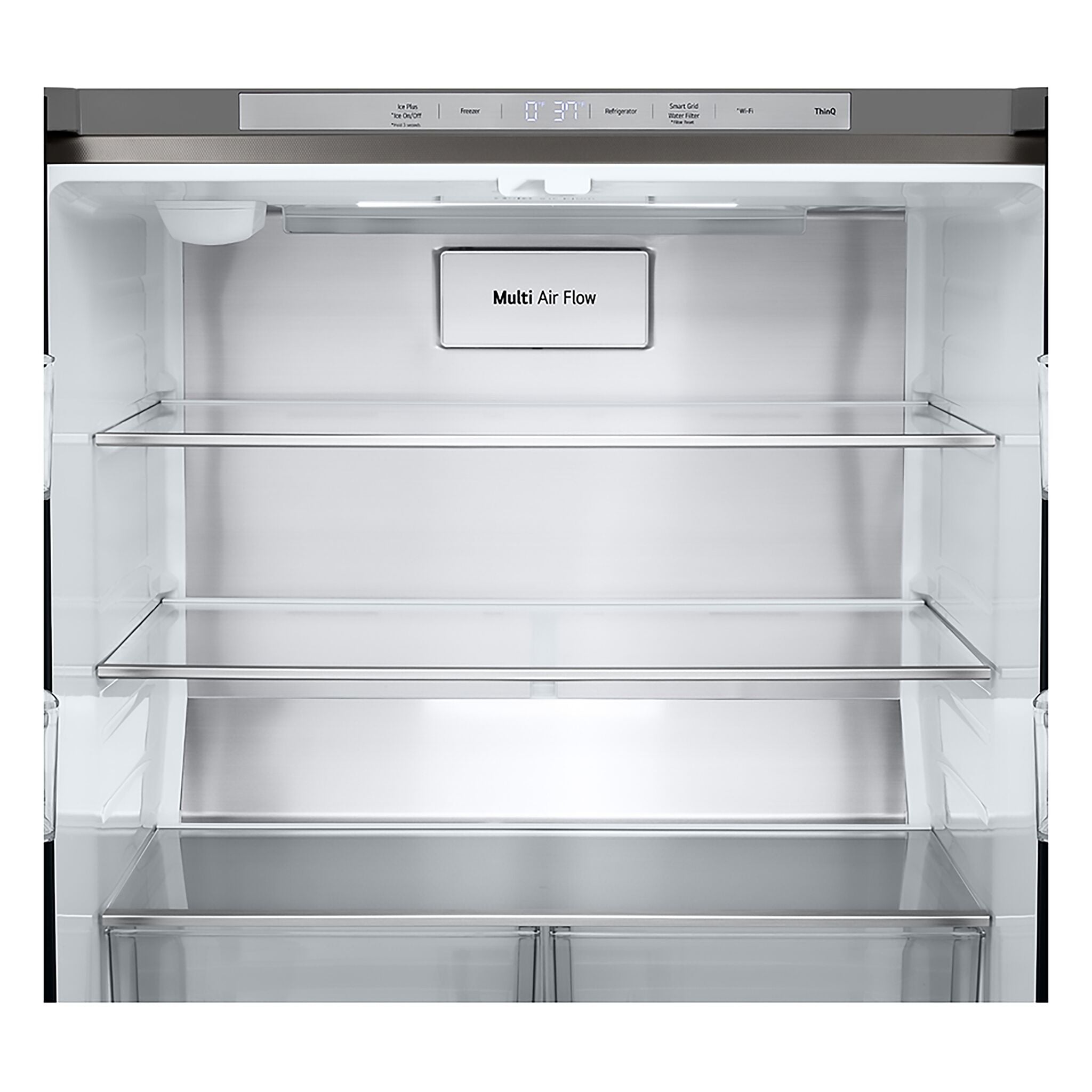 LG 33" 19 Cu. Ft. Smudge Resistant Stainless Steel Counter-Depth 4-Door French Door Refrigerator with Ice Maker - LF19C8200S