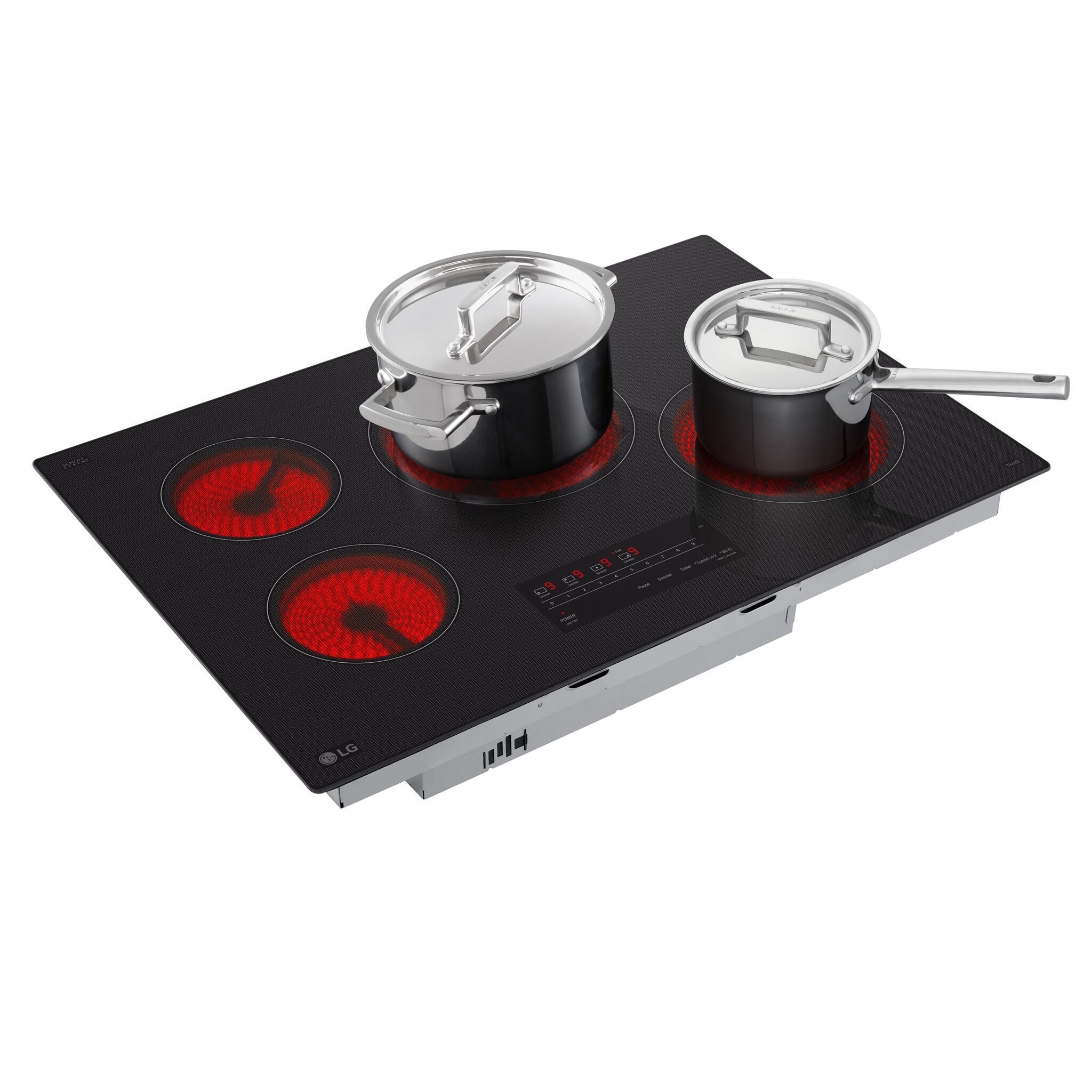 LG Black Smart 30" Electric Cooktop - CBEW3013BE