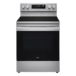LG Cuisinière intelligente électrique 6,3 pi³ autonome acier inoxydable LREN6321YE