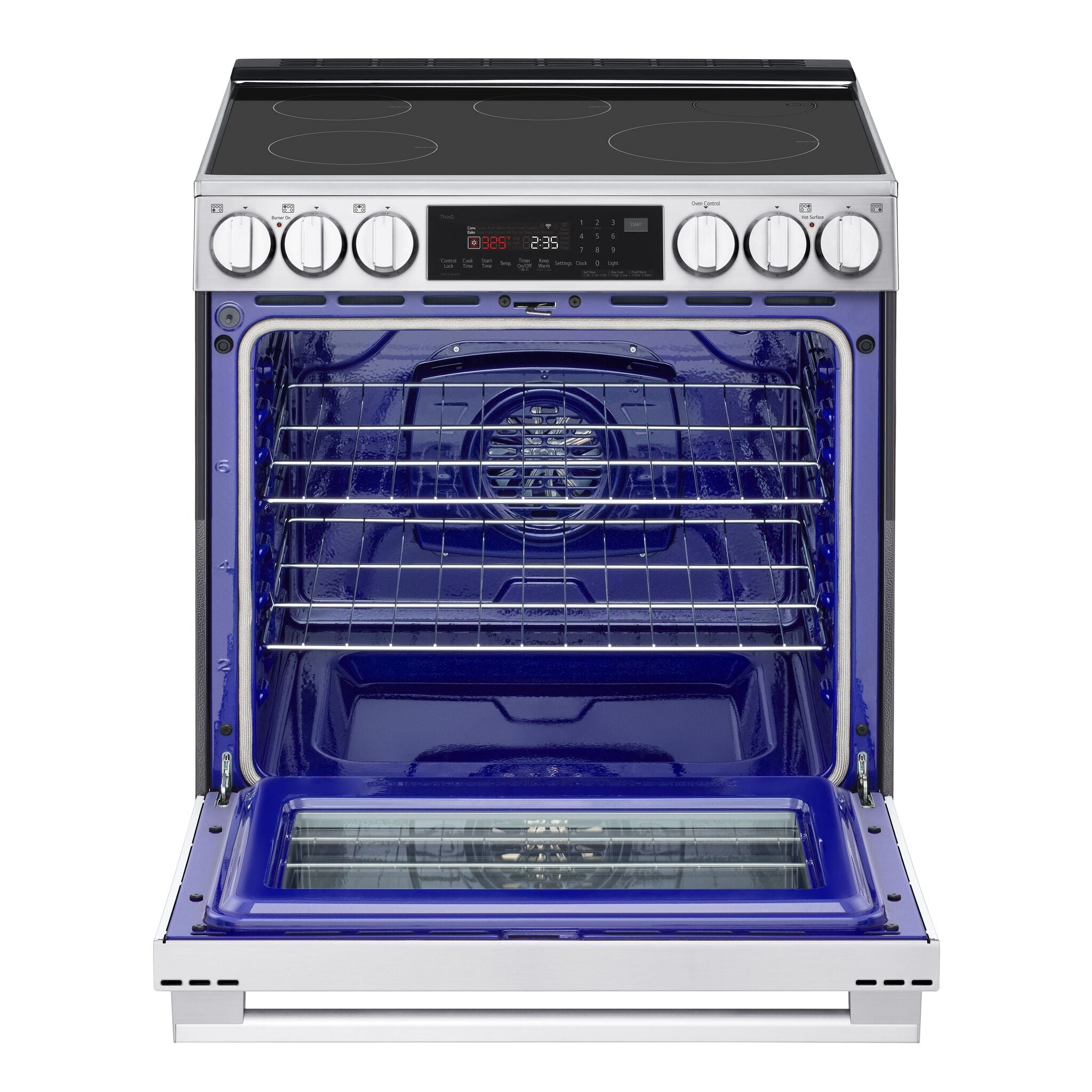 LG Smudge Resistant Stainless Steel Slide-In Induction Range with Air Sous Vide and Air Fry (6.3 Cu.Ft) - LSIL6336XE