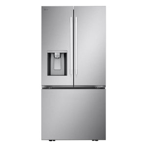 LG Réfrigérateur 25 pi³ de 33 po avec porte à 2 battants avec machine à glaçons double acier inoxydable résistant aux taches - LF25H6330S