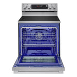 LG Smudge Resistant Stainless Steel Smart Electric Freestanding Range with Air Sous Vide (6.3 Cu.Ft) - LREN6325XE