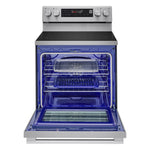 LG Smudge Resistant Stainless Steel Smart Electric Freestanding Range with Air Sous Vide (6.3 Cu.Ft) - LREN6325XE