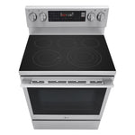 LG Smudge Resistant Stainless Steel Smart Electric Freestanding Range with Air Sous Vide (6.3 Cu.Ft) - LREN6325XE