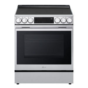 LG Cuisinière intelligente électrique 6,3 pi³ encastrable avec Air Sous Vide acier inoxydable résistant aux taches LSEL6335XE