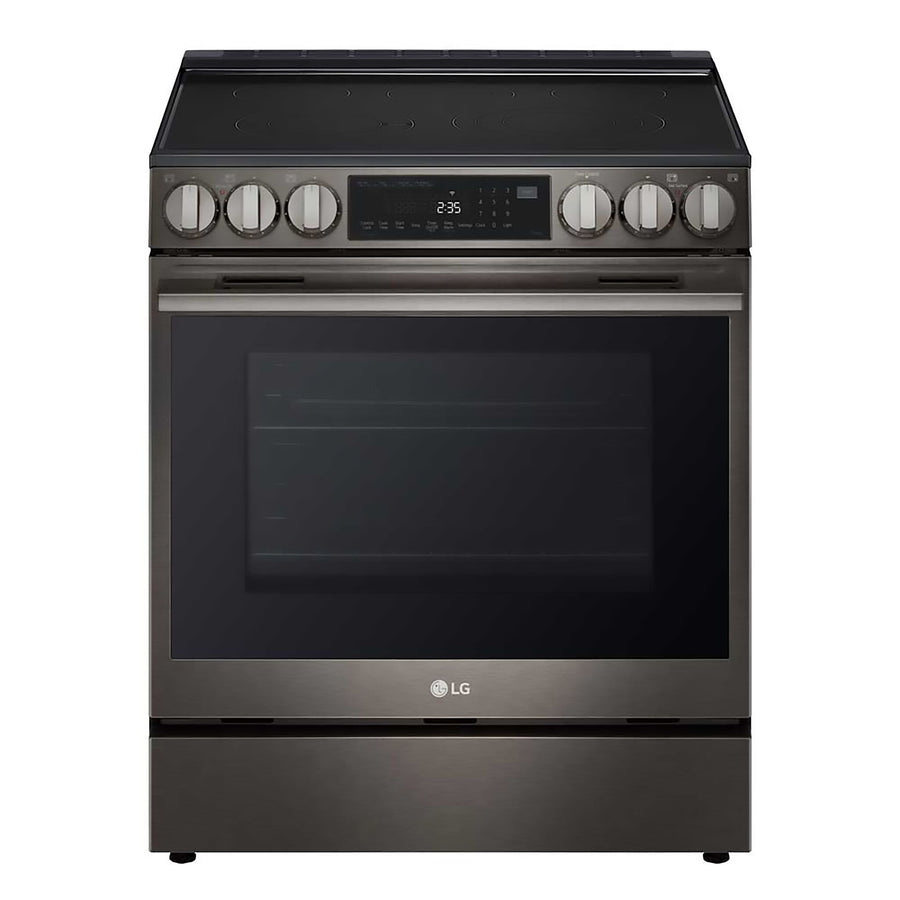 LG Smudge Resistant Black Stainless Steel Smart Electric Slide-In Range with Air Sous Vide (6.3 Cu.Ft) - LSEL6335ZE
