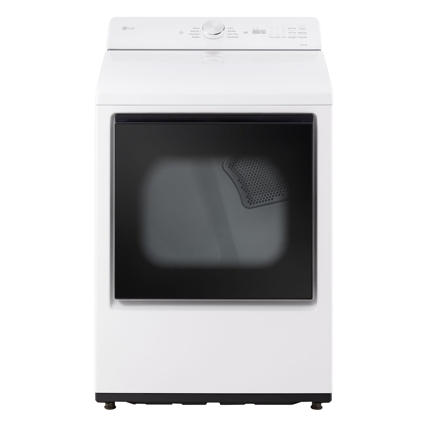 LG White Ultra Large Capacity Rear Control Electric Dryer with AI Sensing (7.3 Cu. Ft) - DLE8200W