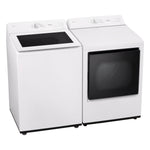 LG White Mega Capacity Smart Top Load Washer (5.6 Cu. Ft) & Electric Dryer with AI Sensing (7.3 Cu.Ft) - WT8205CW/DLE8200W