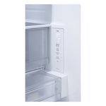 ThinQ interior control panel showing refrigerator and freezer temperature settings