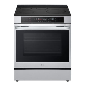 LG Cuisinière intelligente à induction 6,3 pi³ encastrable avec convection véritable et friture à air acier inoxydable résistant aux taches LSIL6332FE