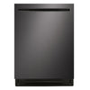 LG Lave-vaisselle à commandes sur le dessus 46dB conception FlushFit™ avec QuadWash® Pro et AutoVentDry™ acier inoxydable noir résistant aux taches – LDNPQ555D