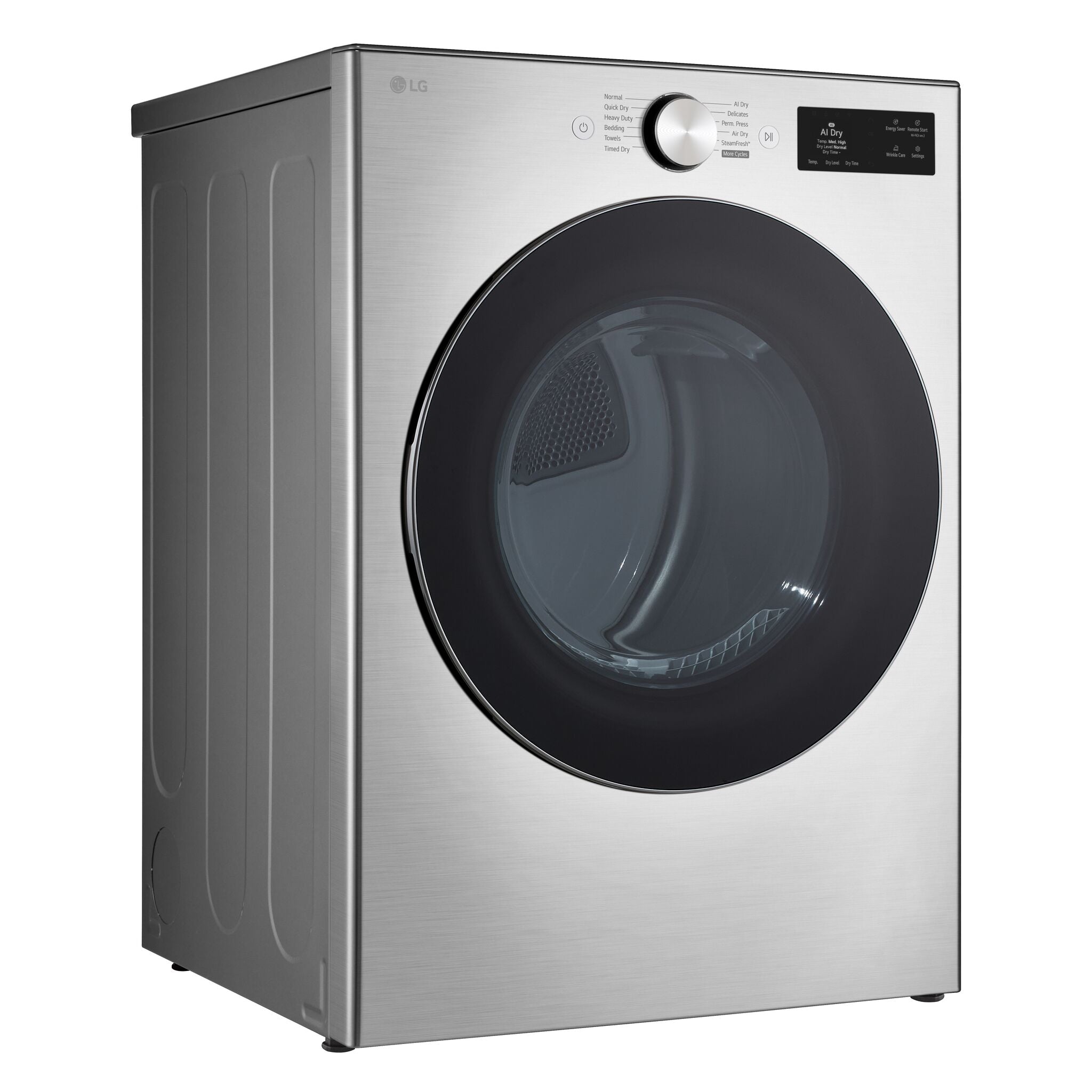 LG Graphite Steel Smart Electric Dryer with AI SensorDry and TurboSteam (7.4 cu. ft.) - DLEX5800V