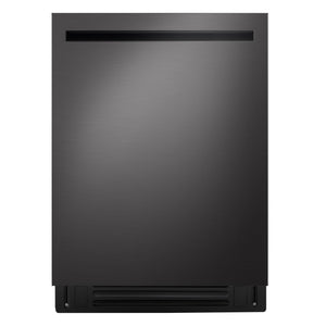 LG Lave-vaisselle 24po à commandes sur le dessus avec QuadWash® acier inoxydable noir – LDNPM654D