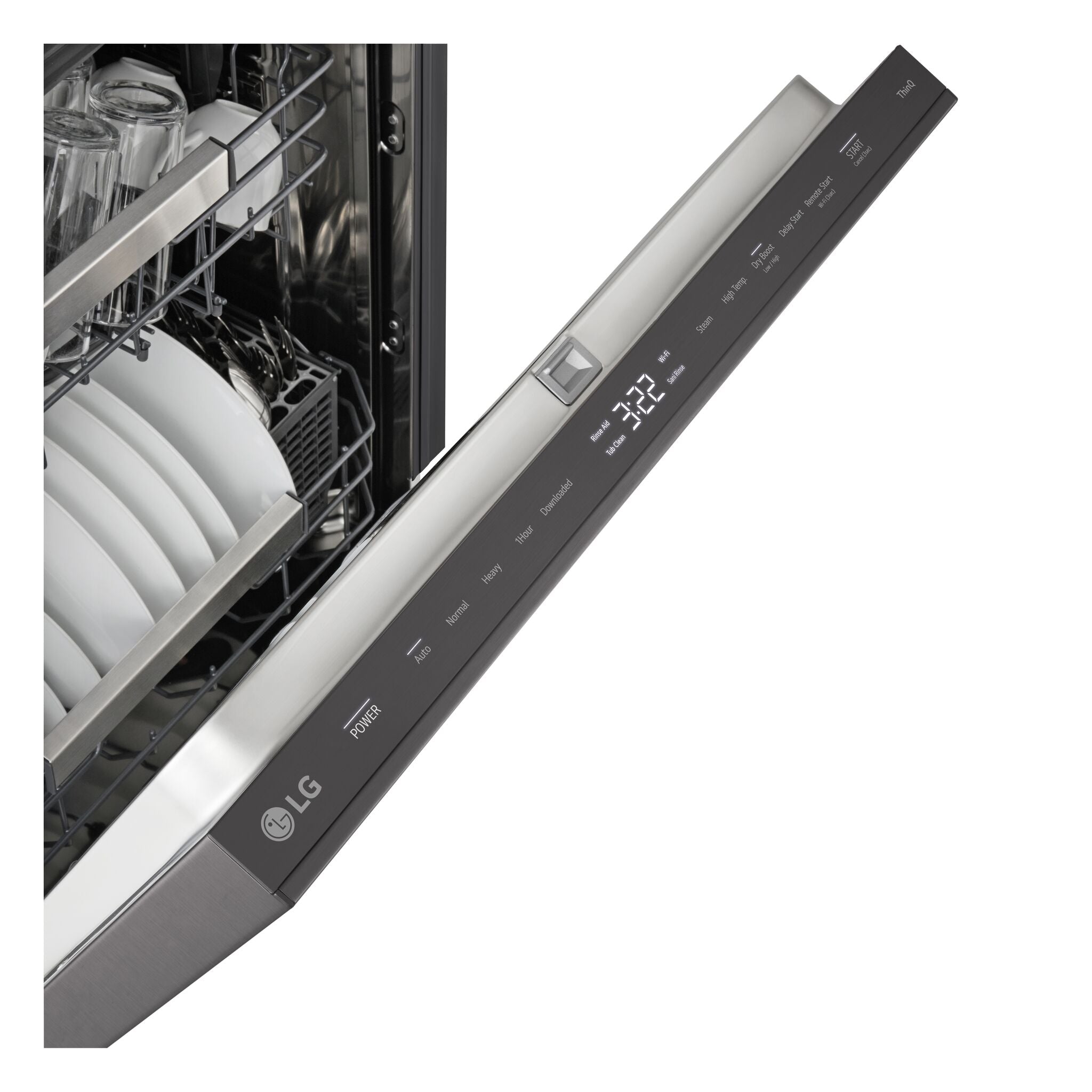 LG Black Stainless Steel 24" Top Control Dishwasher with QuadWash® - LDNPM654D