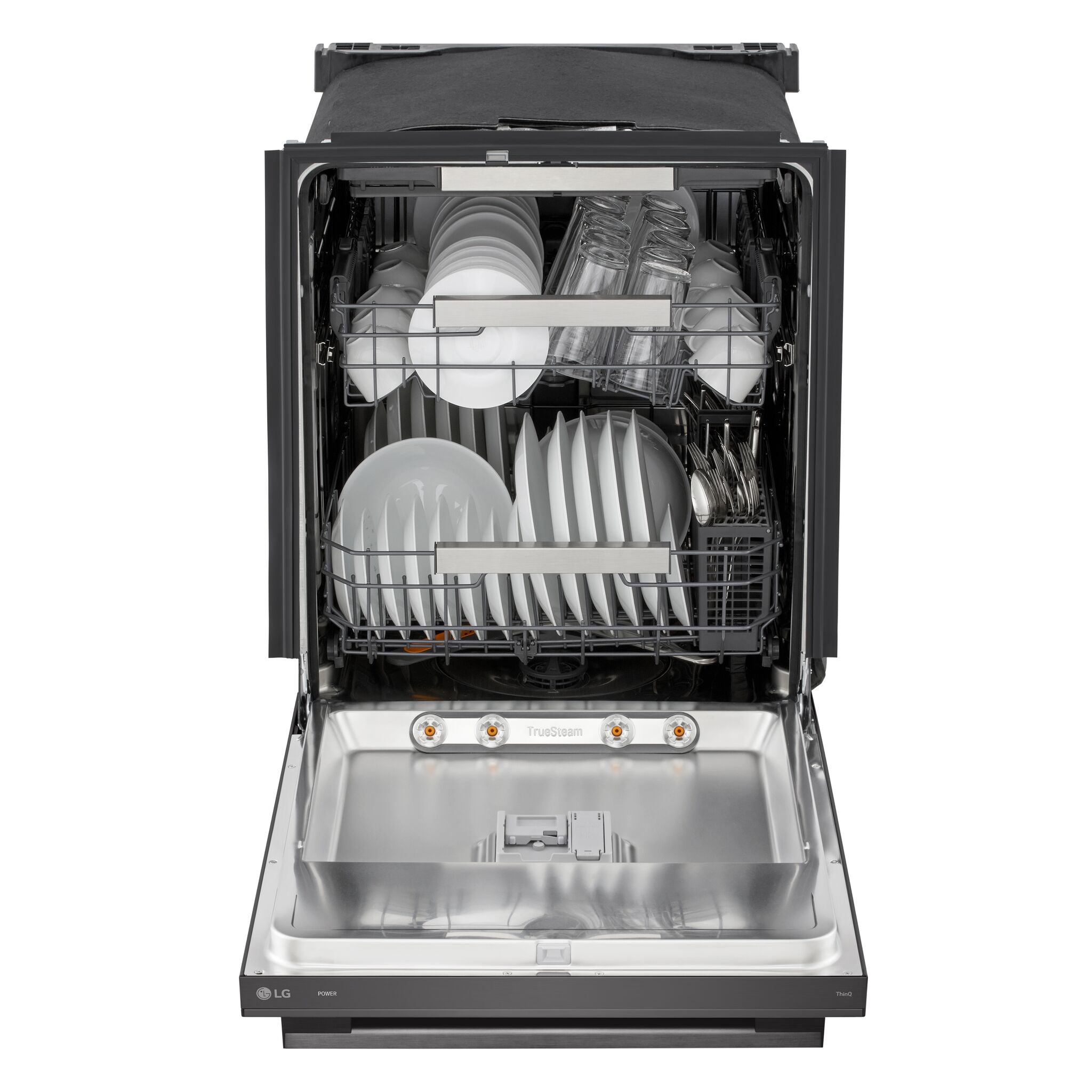 LG Black Stainless Steel 24" Top Control Dishwasher with TrueSteam® - LDNTH753D