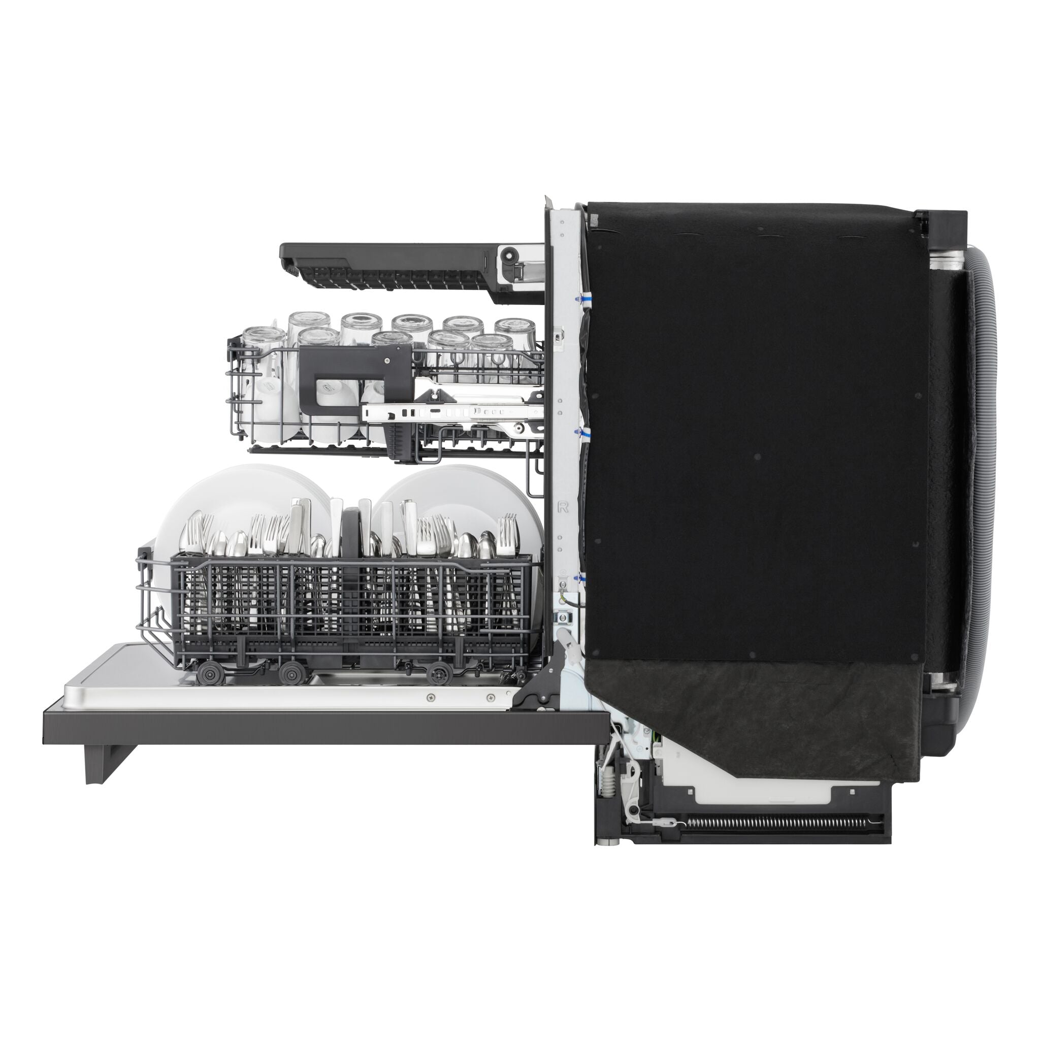 LG Black Stainless Steel 24" Top Control Dishwasher with TrueSteam® - LDNTH753D