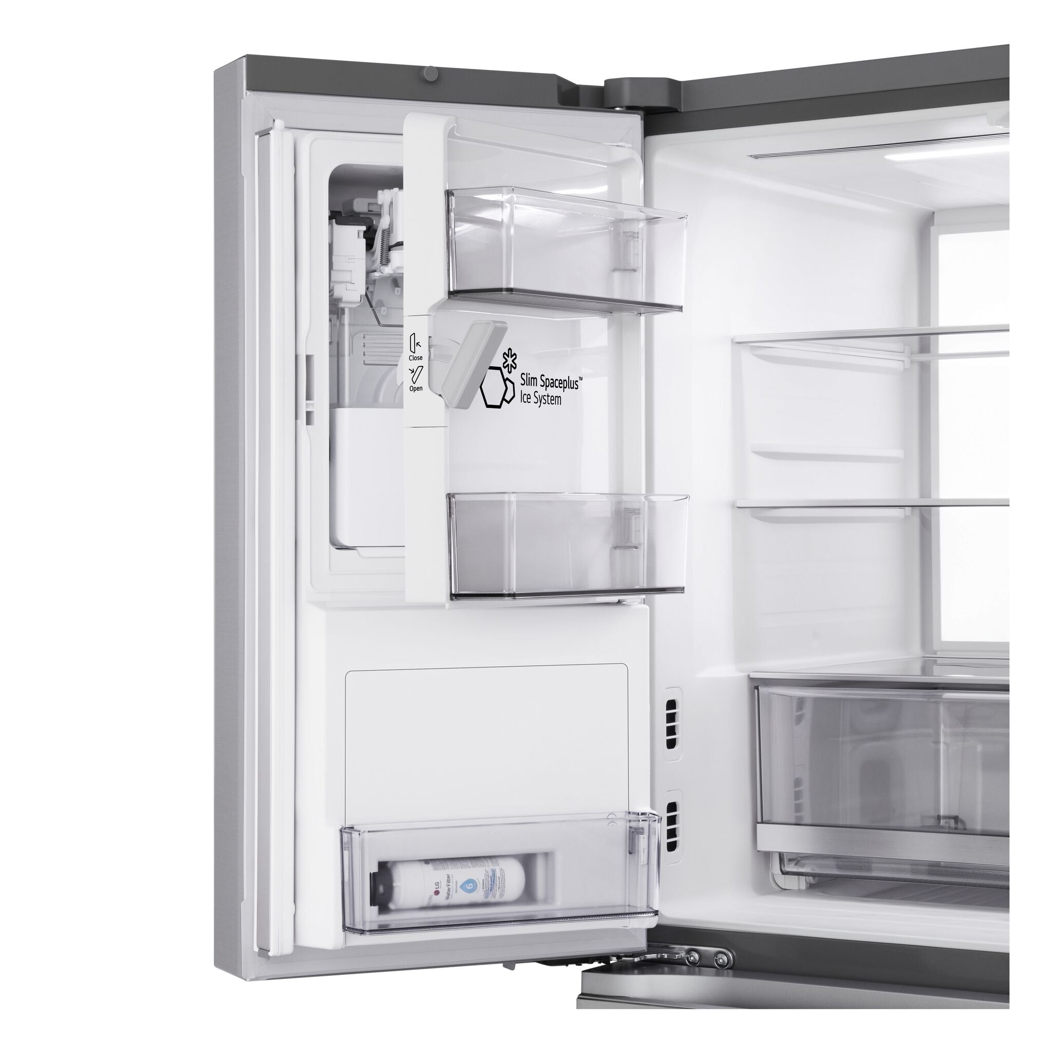 LG 36" 28.6 Cu. Ft. Smudge-Resistant Stainless Steel French Door Refrigerator with Craft Ice and Full-Convert Drawer - LF29S9730S
