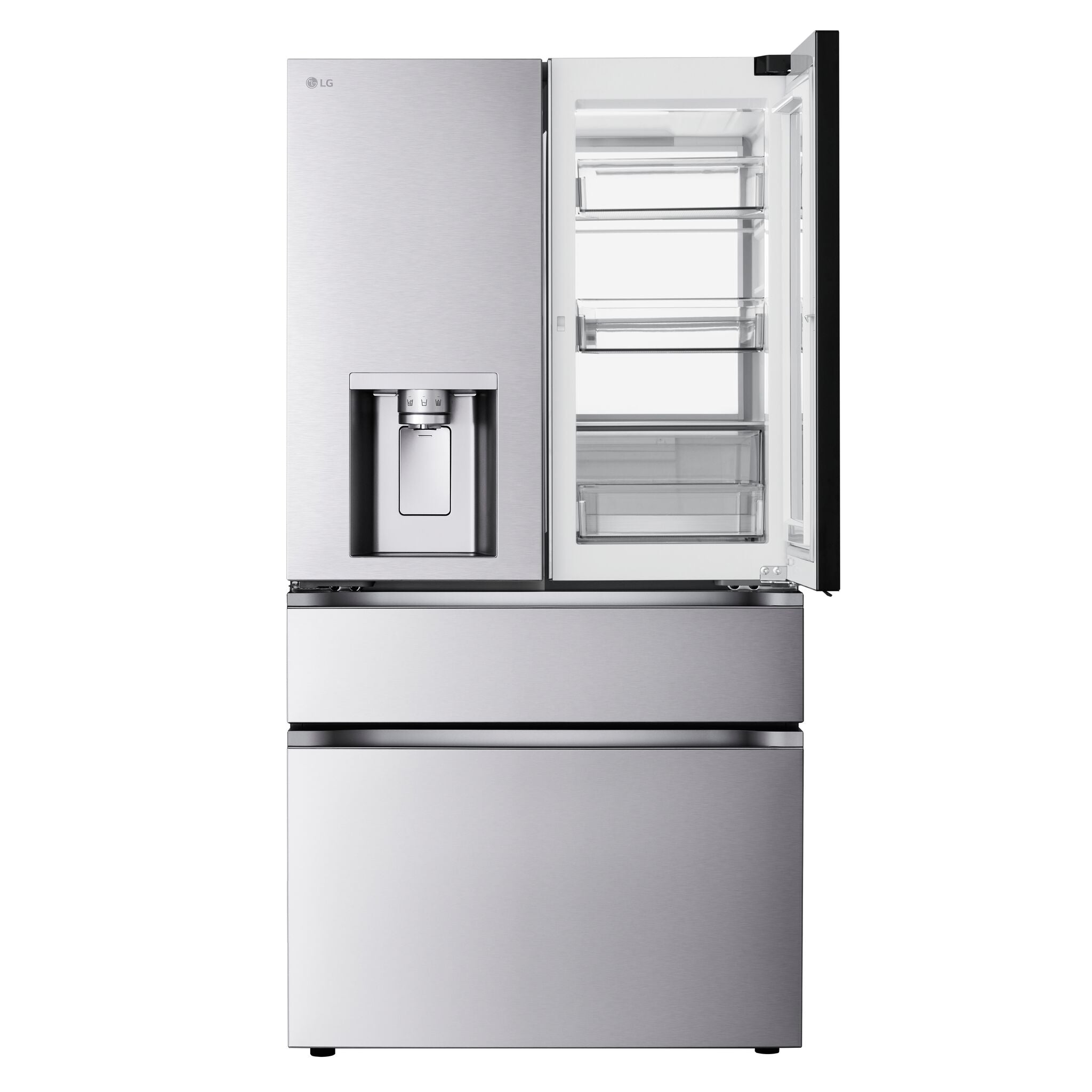 LG 36" 28.6 Cu. Ft. Smudge-Resistant Stainless Steel French Door Refrigerator with InstaView, MyColour Window, and Craft Ice - LF29S9775S