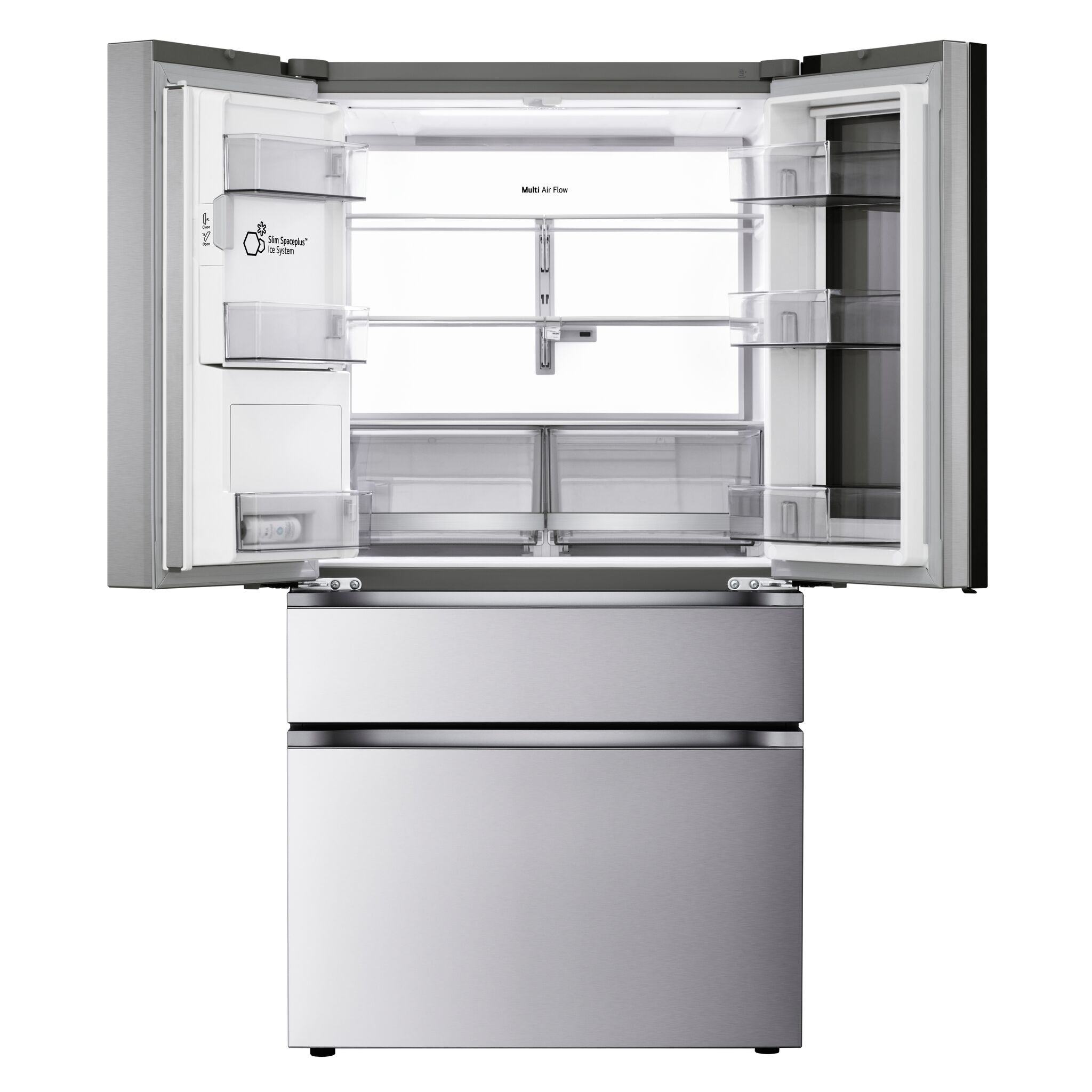 LG 36" 28.6 Cu. Ft. Smudge-Resistant Stainless Steel French Door Refrigerator with InstaView, MyColour Window, and Craft Ice - LF29S9775S