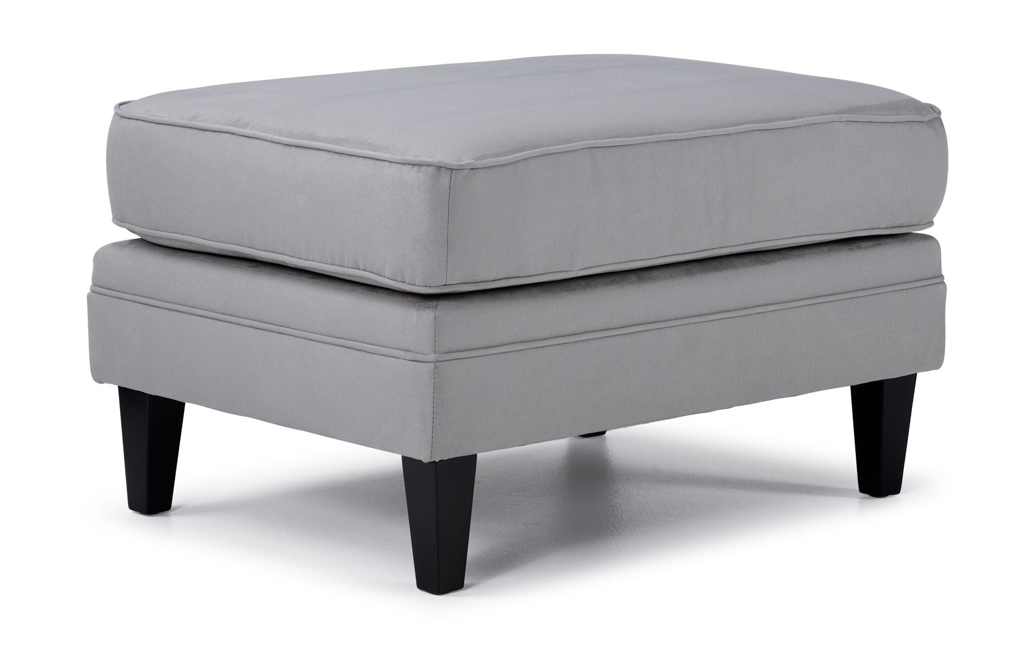 Lancaster Ottoman - Silver