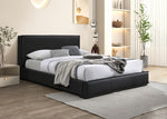 Lansing 3-Piece King Upholstered Platform Bed - Black