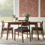 Lenard 5-Piece Extendable Dining Set - Walnut