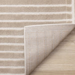 Sculpted Dunes 5'3" x 7'7" Modern Geometric Arches Pattern Area Rug - Cream, Beige