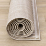 Sculpted Dunes 7'10" x 10'6" Modern Geometric Arches Pattern Area Rug - Cream, Beige