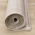 Sculpted Dunes 5'3" x 7'7" Modern Geometric Arches Pattern Area Rug - Cream, Beige