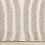 Sculpted Dunes 7'10" x 10'6" Modern Geometric Arches Pattern Area Rug - Cream, Beige