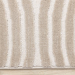 Sculpted Dunes 5'3" x 7'7" Modern Geometric Arches Pattern Area Rug - Cream, Beige